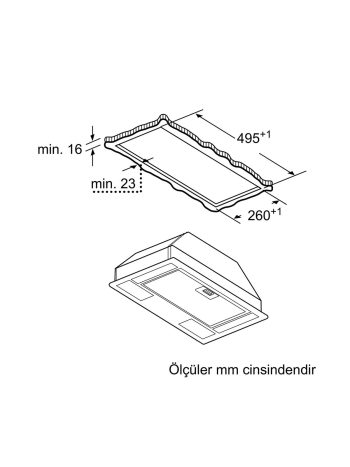 SIEMENS LB53NAA30 iQ100 Gömme Aspiratör - Görsel 5