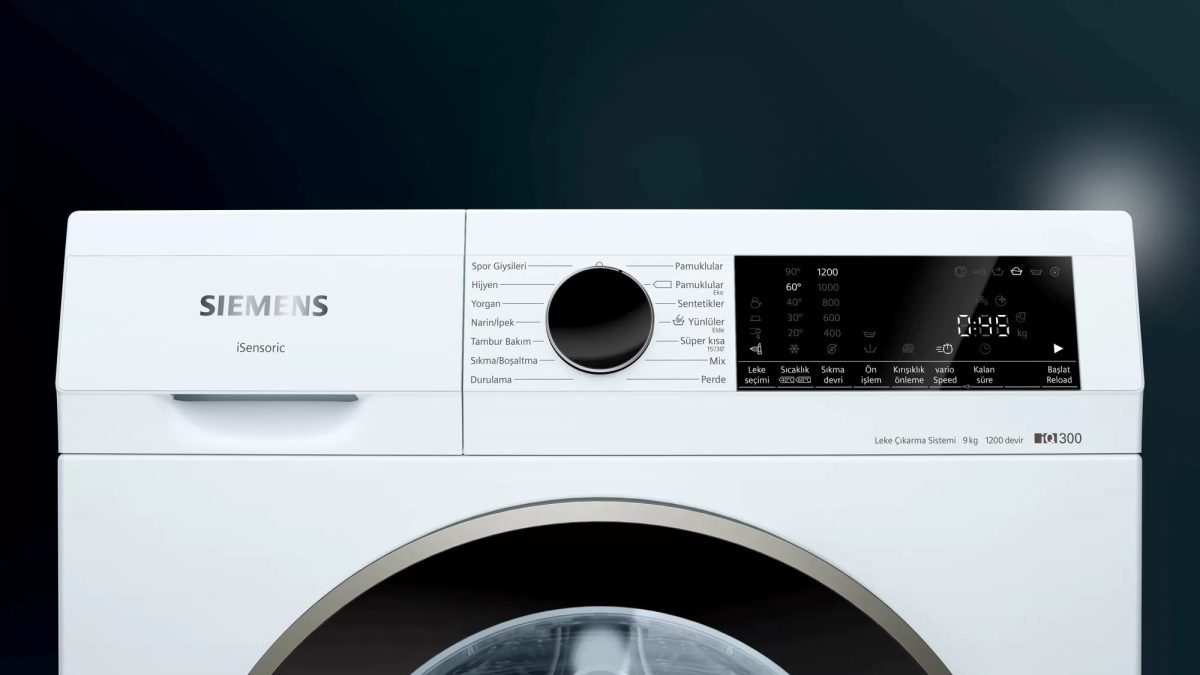 SİEMENS WG42A1X2TR İQ300 Çamaşır Makinesi 9 kg 1200 Devir - Görsel 3