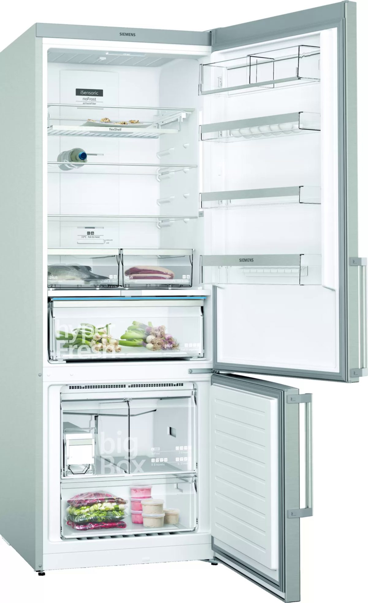 SİEMENS KG56NAIE0N iQ500 Alttan Donduruculu Buzdolabı - Görsel 2