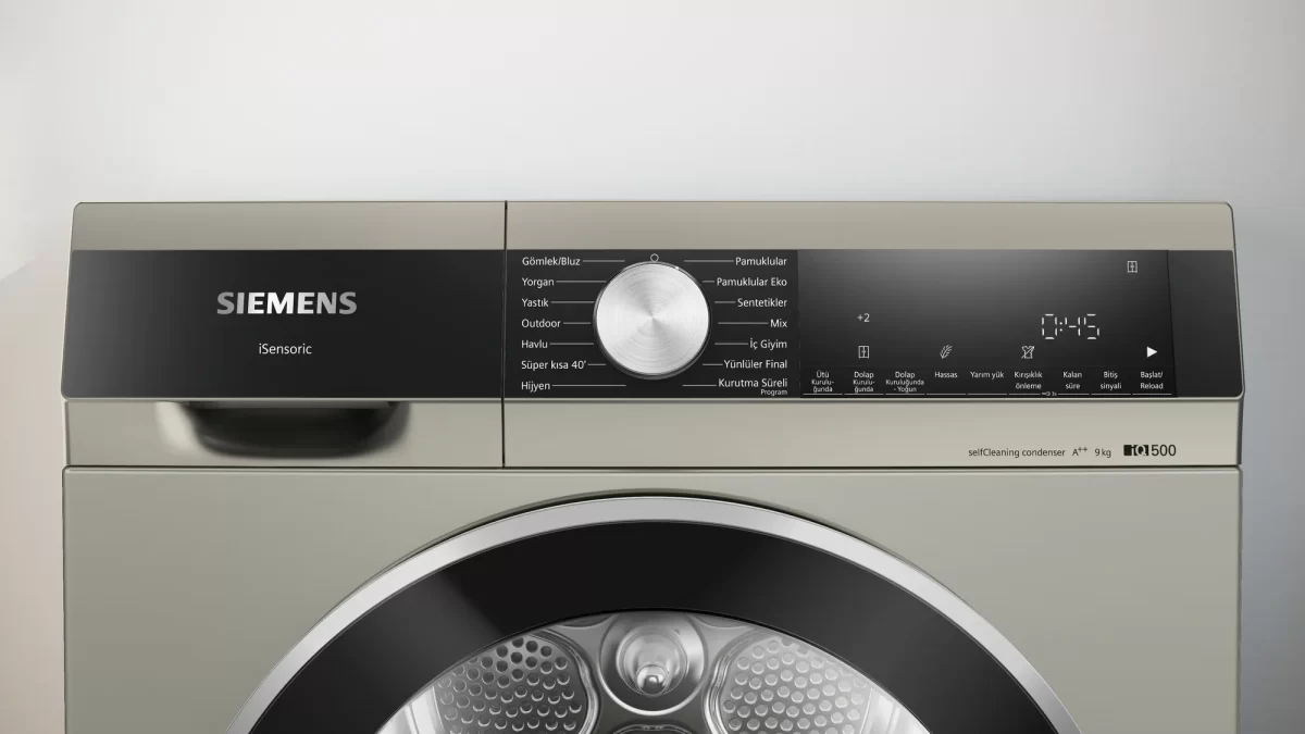 WQ44G2CTTR iQ500 Isı Pompalı Kurutma Makinesi 9 kg - Görsel 3