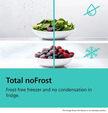 KF96RSBEA iQ700 Gardırop Tipi Buzdolabı, Cam Kapı 183 x 90.5 cm Siyah, Total noFrost - Görsel 8